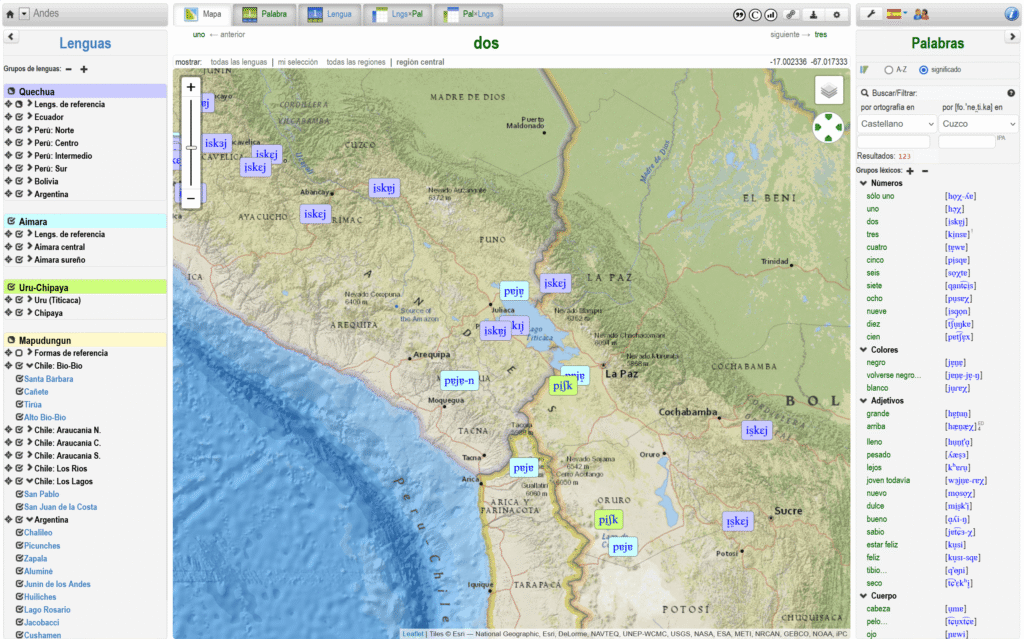 Sound Comparisons: Andes